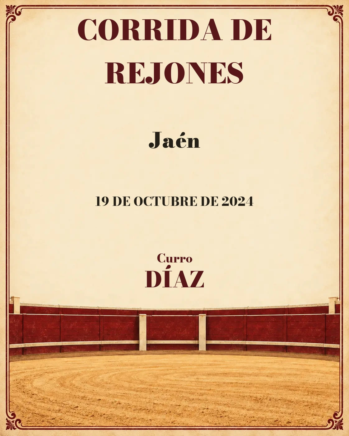 Toros Feria de San Lucas | Jaén. Jaén. 2024-10-19. Curro Díaz