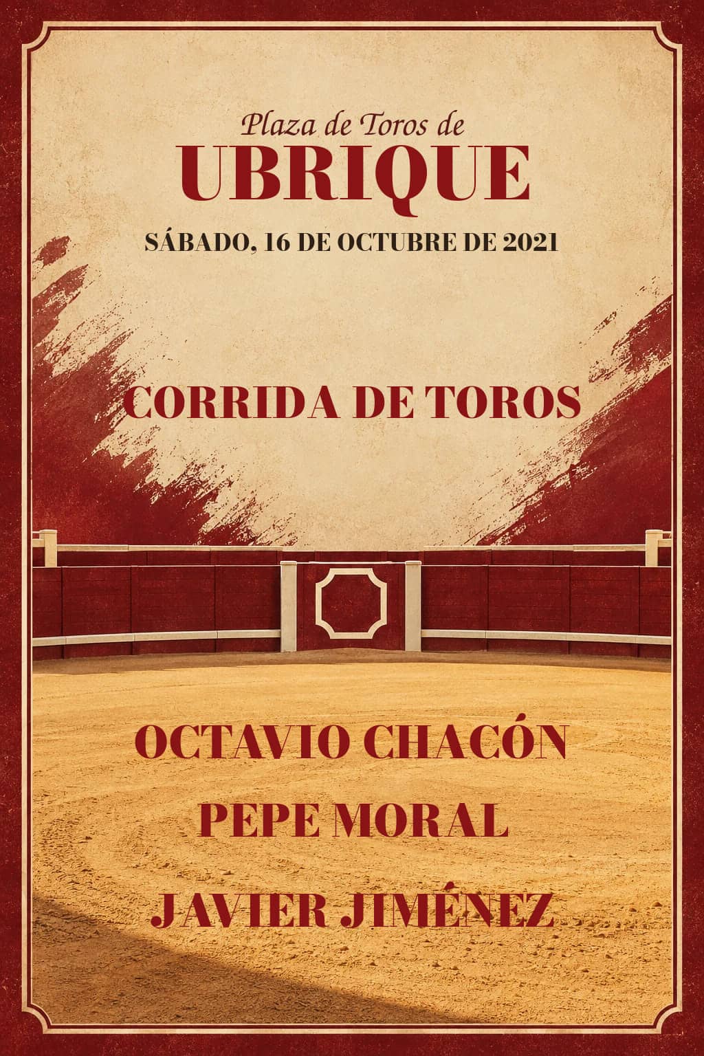 Toros | Ubrique, Cádiz. Ubrique. 2021-10-16. Octavio Chacón, Pepe Moral, Javier Jiménez