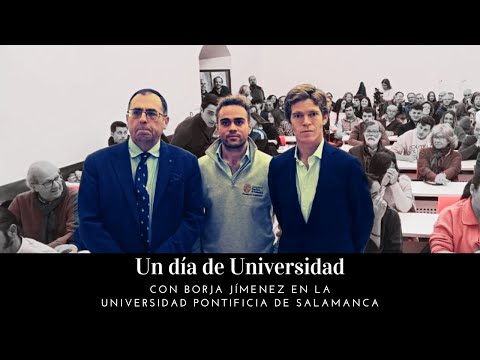 Charlamos con Borja Jimenez en la Universidad Pontificia de Salamanca