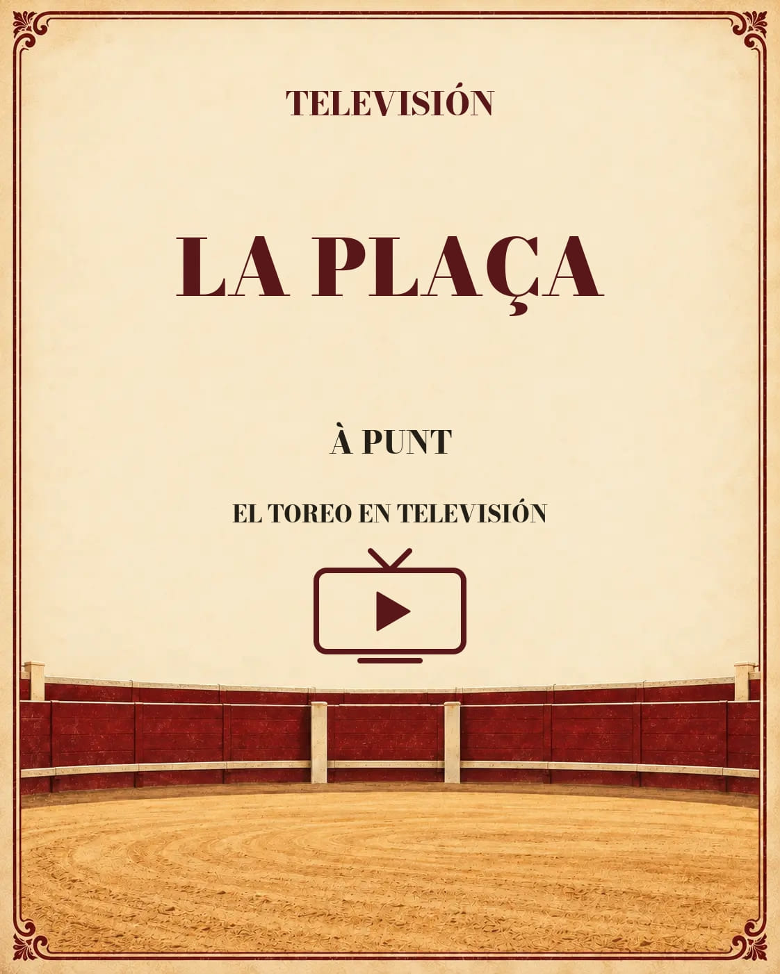 La Plaça · À Punt · Televisión. Cartela del programa.